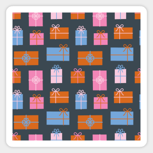 Gift boxes seamless pattern Sticker